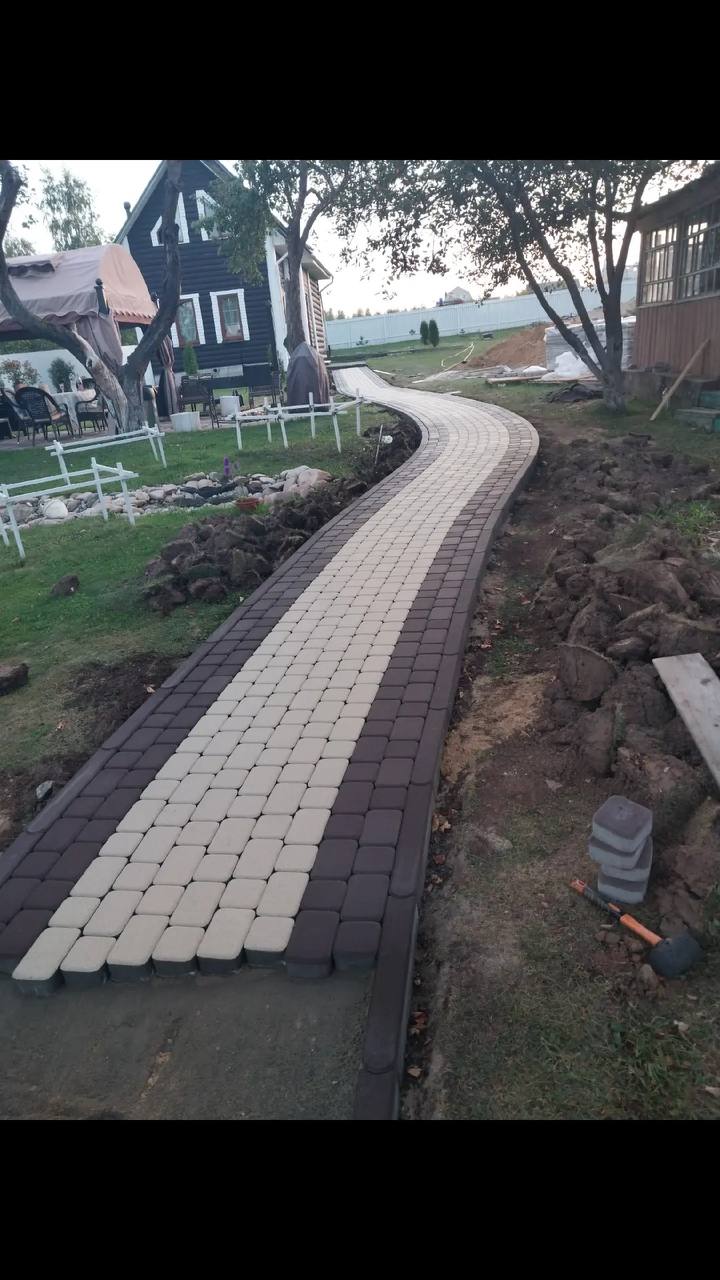 тротуарная плитка во дворе частного дома фотo и цена